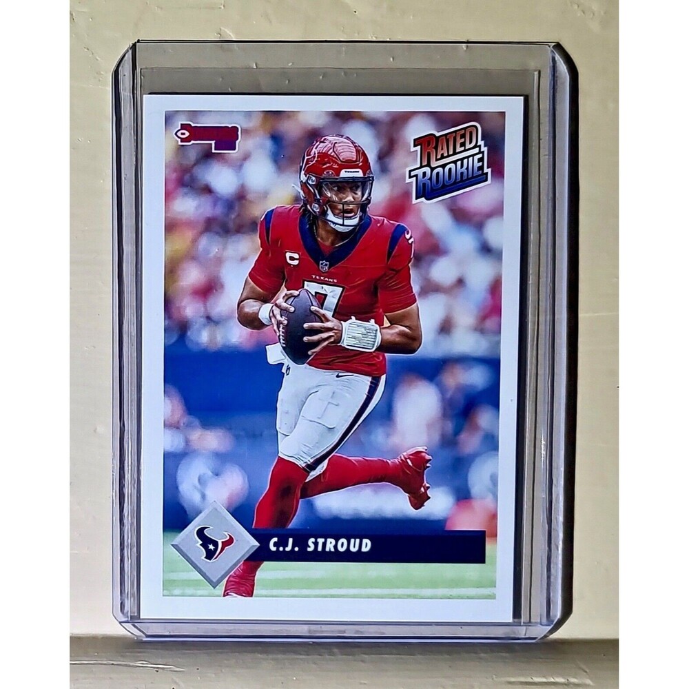 C.J. Stroud	2023 Panini NFL Rated Rookie Retro #2 Football Card Texans 1/629